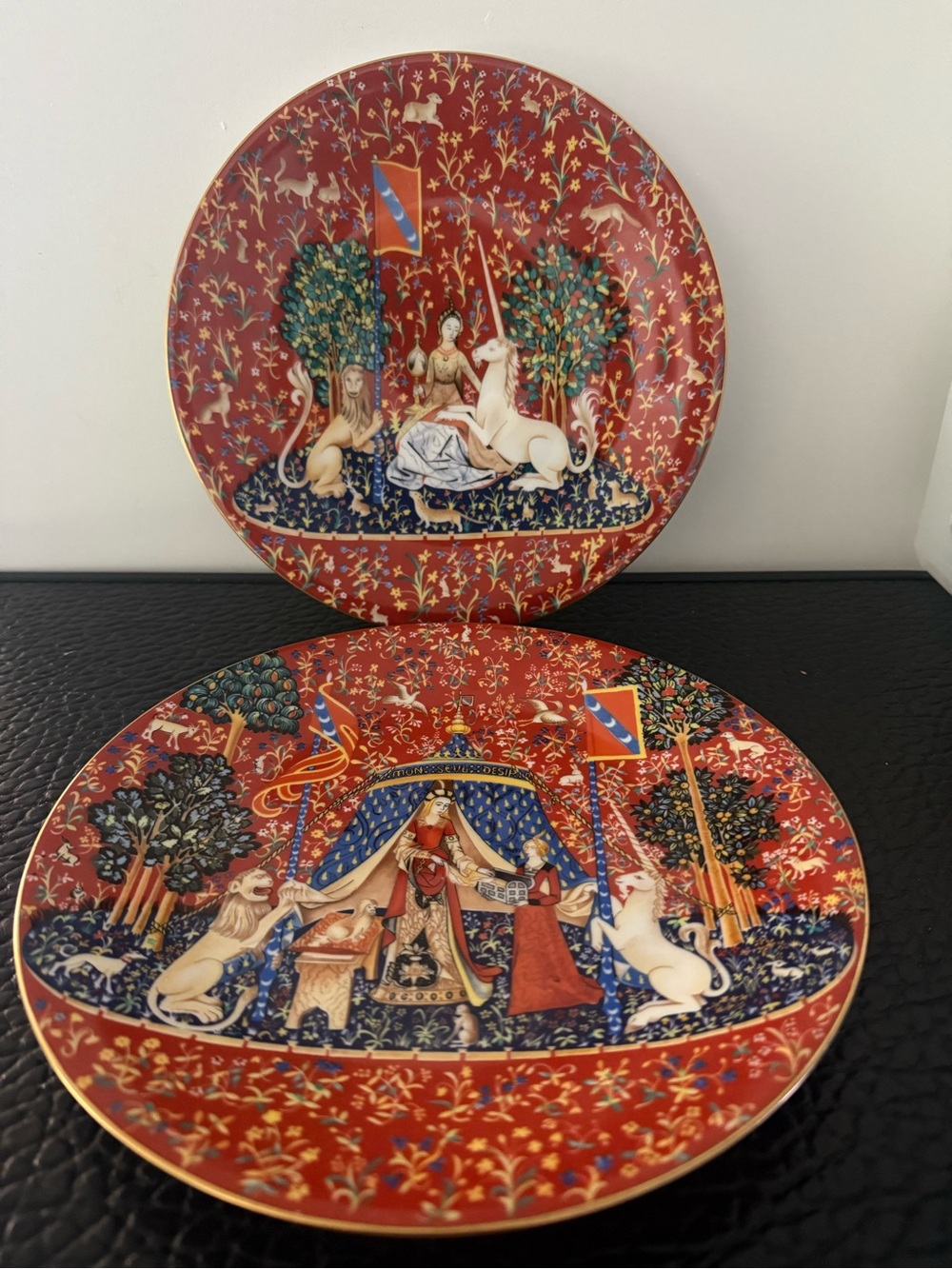 Limoges Plates 1 And 2 La Dame A La Licorne Robert Haviland & C.PARLON